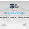 Especialista en Scouting y Análisis del Juego 2025